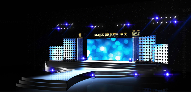 Màn hình LED trên sân khấu thu hút người xem
