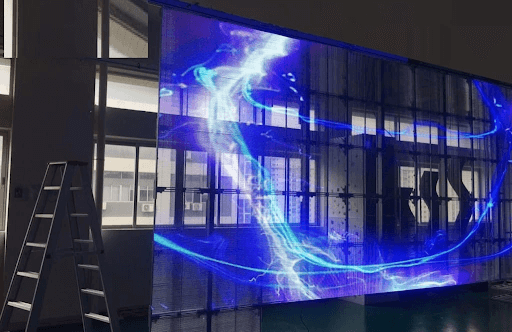 Màn hình LED trong suốt trong thực tế